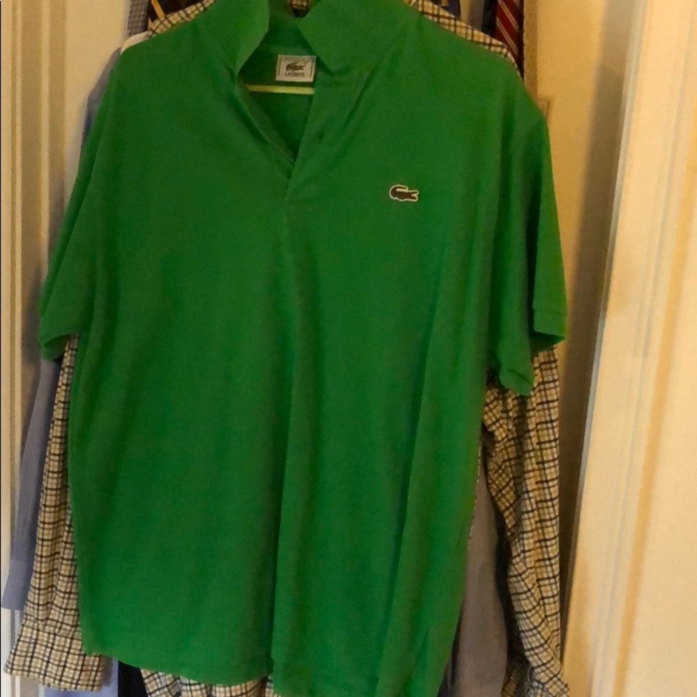 Lacoste Green men’s polo. Lacoste size 7